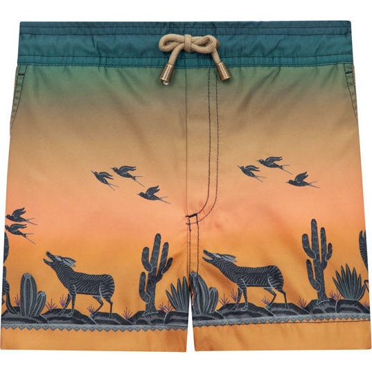 Coyote Print Shorts, Sunset
