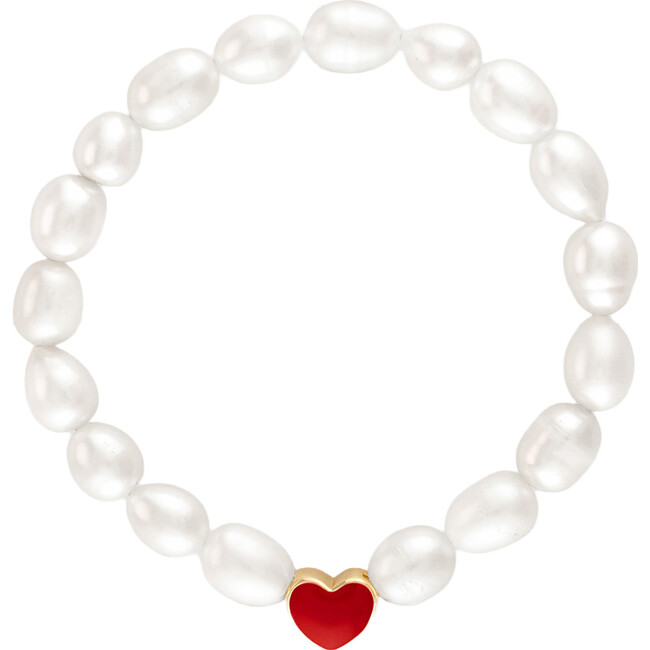 Women's Moody Pearl Bracelet With Color Changing Heart - Bracelets - 1