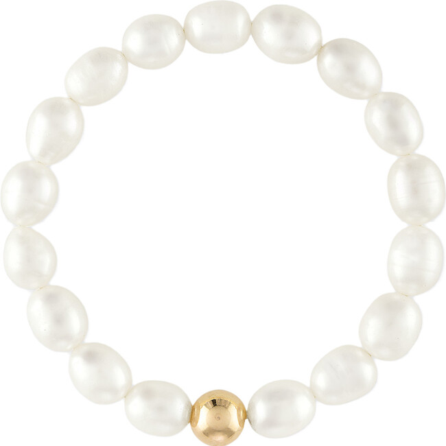 Women's Pearl 14k Gold Filled Ball Bracelet - Bracelets - 1