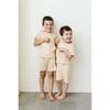Viscose from Bamboo Organic Cotton Toddler Biker Set, Dune - Mixed Apparel Set - 3