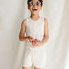 Viscose from Bamboo Organic Cotton Baby Shorts, Dune Stripe - Shorts - 5