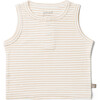 Viscose from Bamboo Organic Cotton Baby Tank Top, Dune Stripe - Shirts - 1 - thumbnail