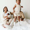 Viscose from Bamboo Organic Cotton Baby Shorts, Dune Stripe - Shorts - 6