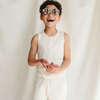 Viscose from Bamboo Organic Cotton Baby Tank Top, Dune Stripe - Shirts - 3