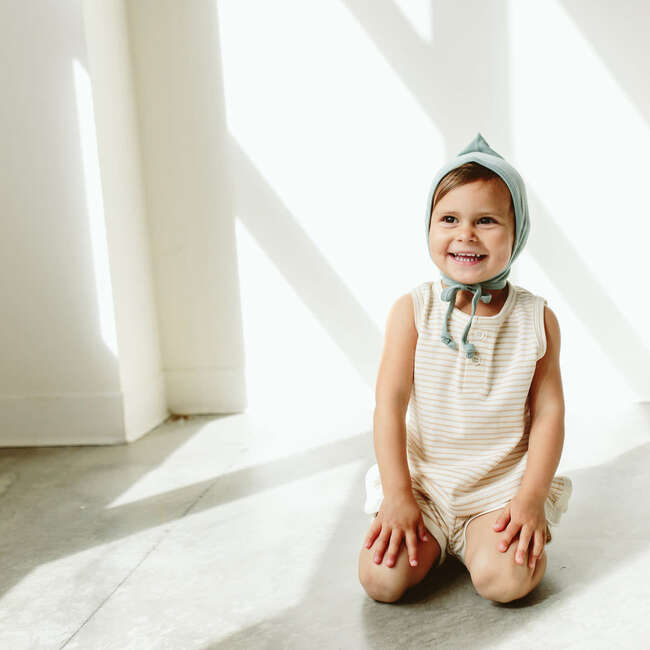 Viscose from Bamboo Organic Cotton Baby Tank Top, Dune Stripe - Shirts - 5