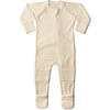 Viscose from Bamboo Organic Cotton Zipper Jumpsuit, Dune - Rompers - 1 - thumbnail