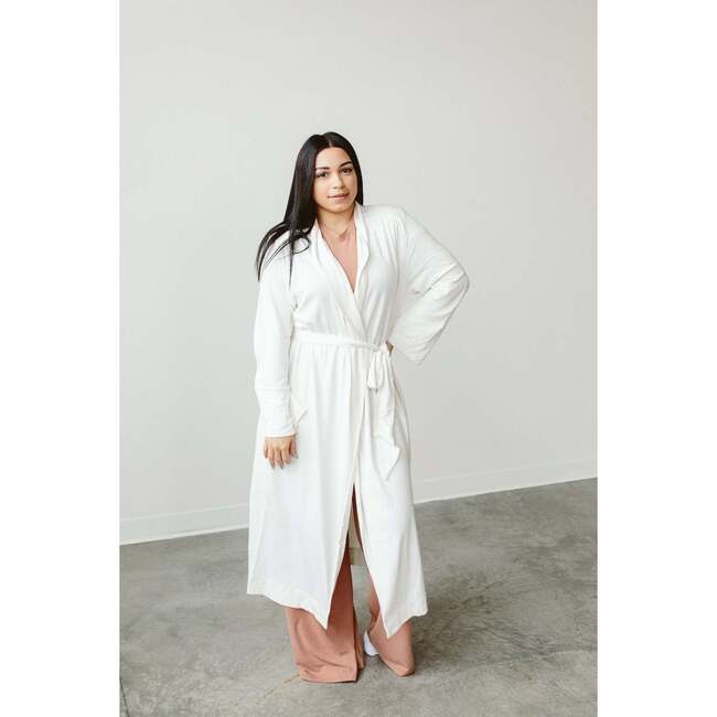 Viscose from Bamboo Organic Cotton Womens Robe, Cloud Terry - Robes - 4