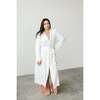 Viscose from Bamboo Organic Cotton Womens Robe, Cloud Terry - Robes - 4 - thumbnail