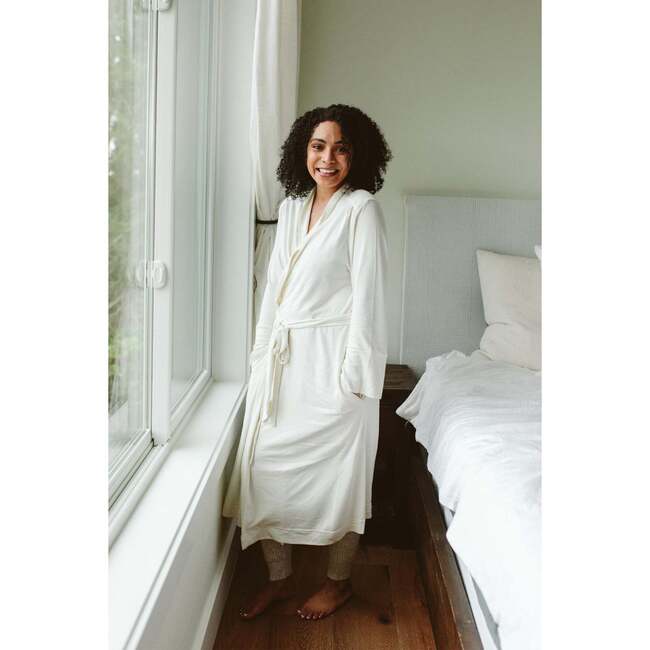 Viscose from Bamboo Organic Cotton Womens Robe, Cloud Terry - Robes - 5
