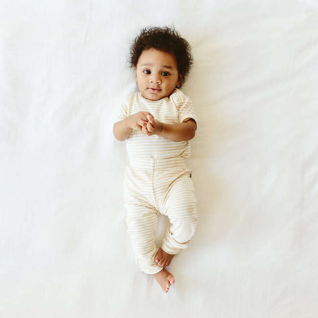 Viscose from Bamboo Organic Cotton Baby Pants, Dune Stripe - Pants - 5