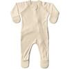 Viscose from Bamboo Organic Cotton Baby Footie, Dune - Footie Pajamas - 1 - thumbnail