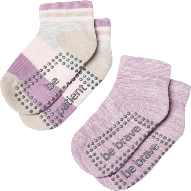 Flora Toddler Girl 2 Pack Grip Socks 2T-4T