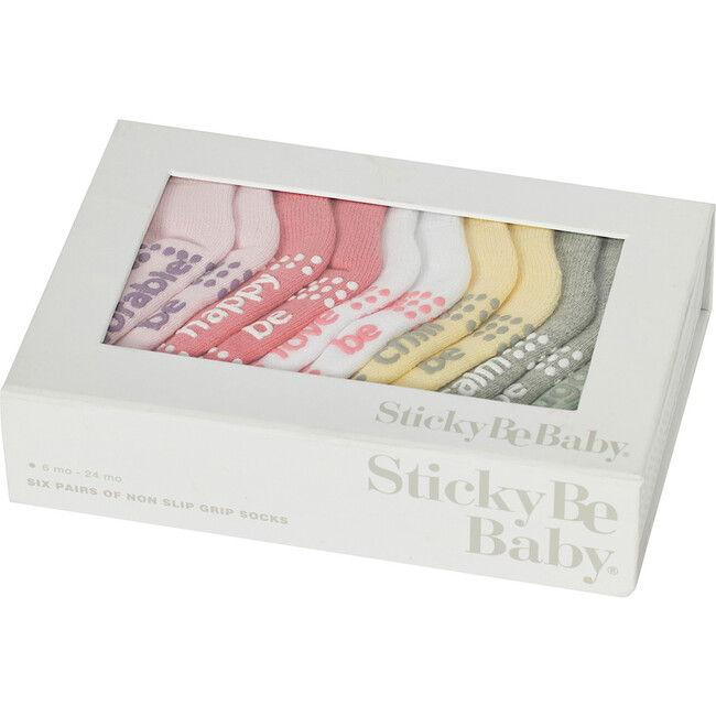 Addison Baby Girl Box 6 Pack, Multi - Sticky Be Socks Tights