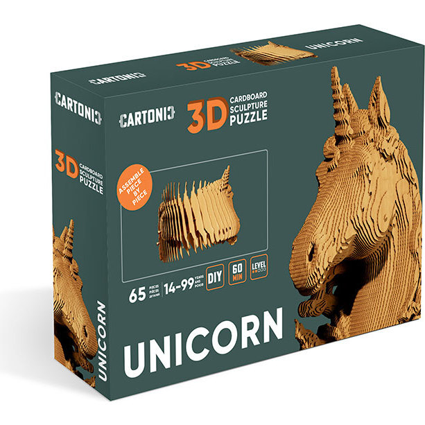 Cardboard puzzle  3D Puzzle UNICORN - Puzzles - 5