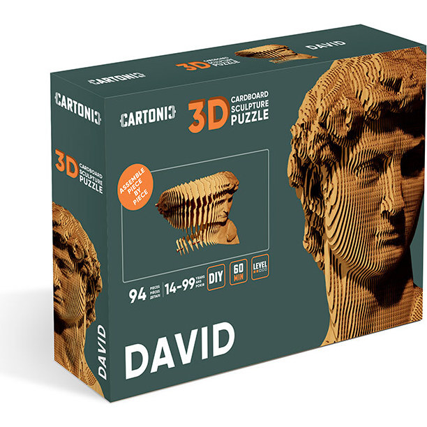 Cardboard puzzle  3D Puzzle David - Puzzles - 5