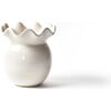 Signature White Ruffle Vase - Vases - 1 - thumbnail