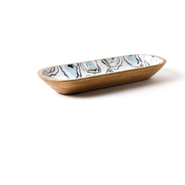 Oyster Print Wood Dough Bowl - Tabletop - 2