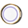 Iris Blue Drop Wood Handled Round Tray - Tabletop - 1 - thumbnail