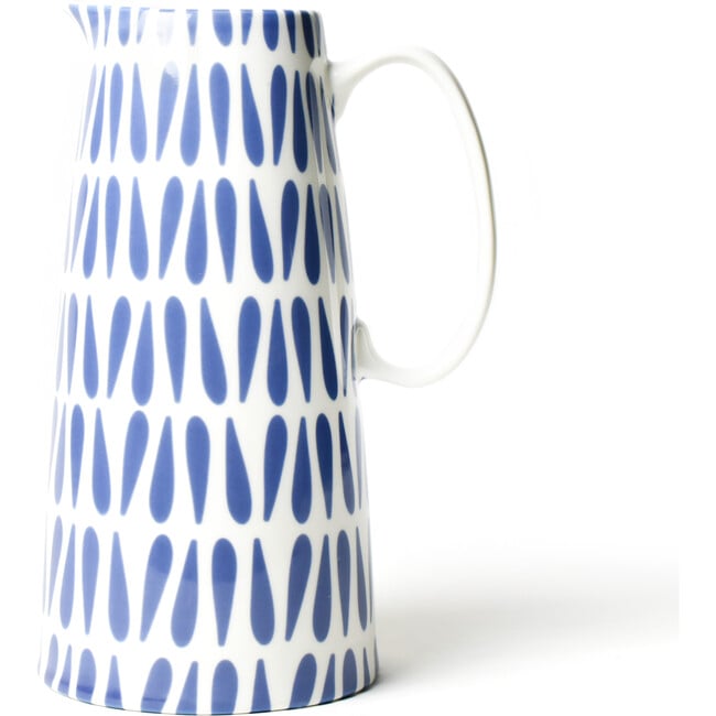 Iris Blue Drop Pedestal Pitcher - Tabletop - 2