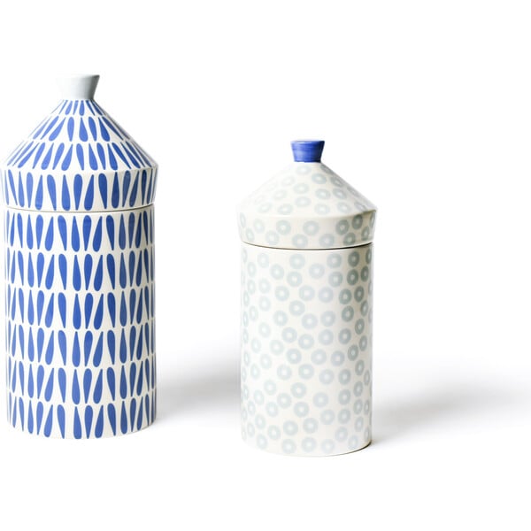 Iris Blue Canisters, Set of 2 - Coton Colors Tableware | Maisonette