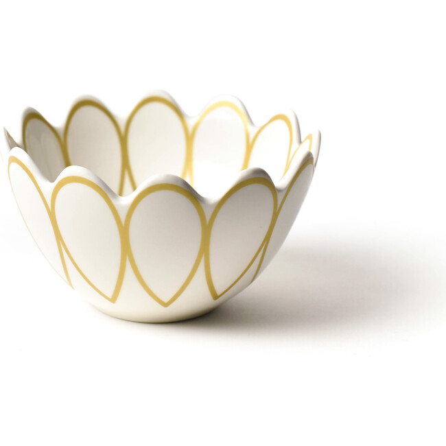 Gold Scallop Small Bowl, Set of 4
