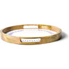 Iris Blue Drop Wood Handled Round Tray - Tabletop - 4