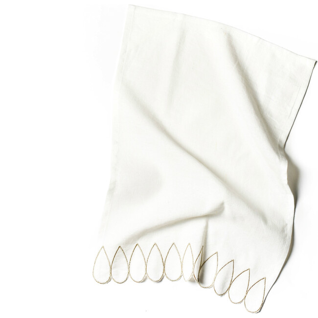 Deco Gold Scallop Medium Hand Towel - Tabletop - 2