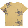 All-Over Turtle Graphic Print T-Shirt, Mustard - Tees - 2