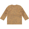 Long Sleeve Leaf Graphic Print Shirt, Curry - Sweatshirts - 2 - thumbnail