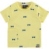 All-Over Sunglasses Graphic Print Enlarged Side Pocket T-Shirt, Citrus - Tees - 1 - thumbnail