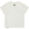 Crew Neck Short Sleeve Graphic Print T-Shirt, Ecru - Tees - 2