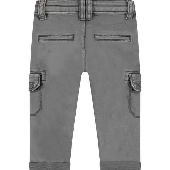 Cargo Style Pocket Jeans, Granite Denim - Jeans - 2