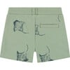 Stingray Graphic Print Shorts, Pistachio - Shorts - 2