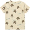 All-Over Graphic Print "Let'S Keep Rolling" T-Shirt, Cream - Tees - 2