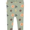 All-Over Animated Shapes Graphic Print Leggings, Sage - Leggings - 2