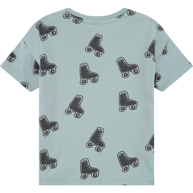 All-Over Rollerskate Graphic Print T-Shirt, Lake - Tees - 2