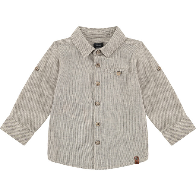 Textured Woodden Button Shirt, Antra