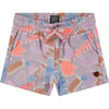 Retro Cinched Waist Shorts, Purplehaze - Shorts - 1 - thumbnail