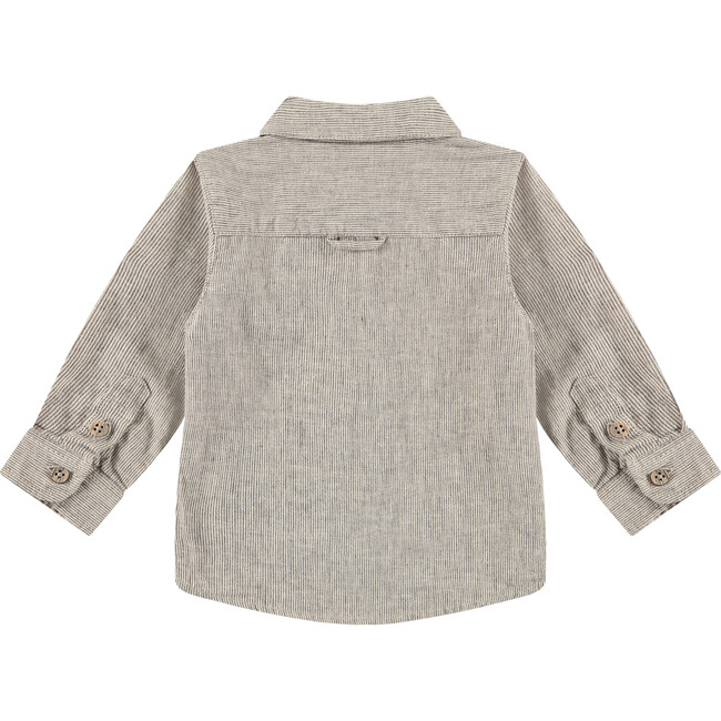Textured Woodden Button Shirt, Antra - Shirts - 2