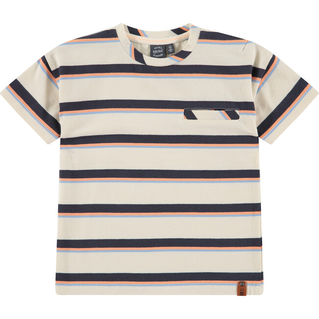 Multi Colored Stripe T-Shirt, Off White