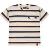 Multi Colored Stripe T-Shirt, Off White - Tees - 1 - thumbnail