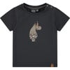 Hippo In Swim Trunks Graphic Print T-Shirt, Smoke - Tees - 1 - thumbnail