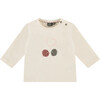 Long Sleeve 2-Blowfishes Graphic Print Shirt, Ivory - Shirts - 1 - thumbnail