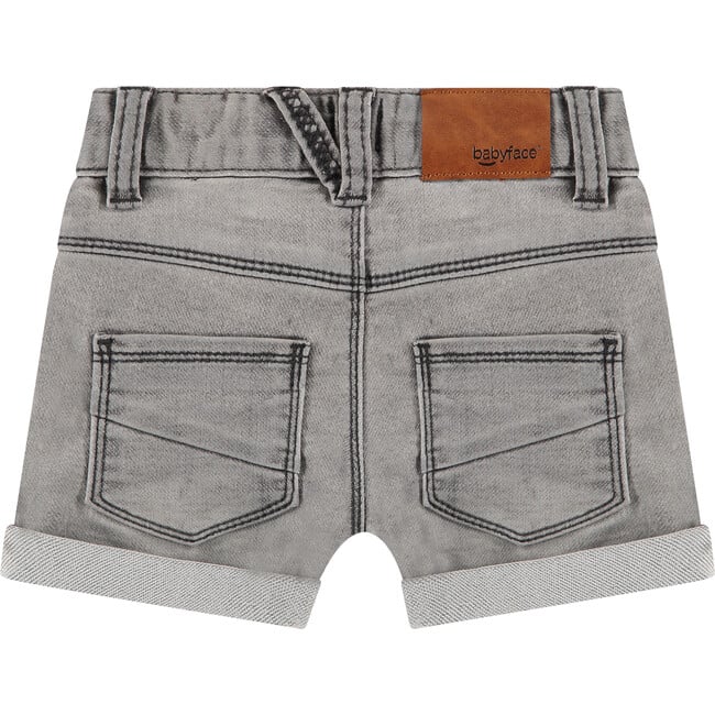 Soft Denim Shorts, Light Grey Denim - Shorts - 2