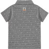 Short Sleeve 3-Buttoned Polo Shirt, Smoke - Polo Shirts - 2