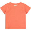 Happy Octopus Graphic Print T-Shirt, Grapefruit - Tees - 2