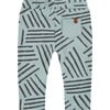 Crew Neck Abstract Stripe Graphic Sweatpants, Lake - Sweatpants - 2