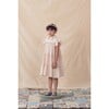 Bambula Embroidery Peter Pan Collar Flutter Sleeve Dress, Pink - Dresses - 3