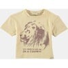 Baby Lion In A Crown Crew Neck Short Sleeve Tee, Orange - T-Shirts - 1 - thumbnail