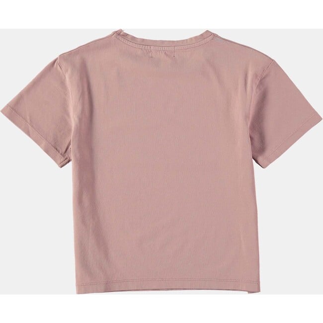 Plain Colour Round Neck Short Sleeve T-Shirt, Lavanda - T-Shirts - 2